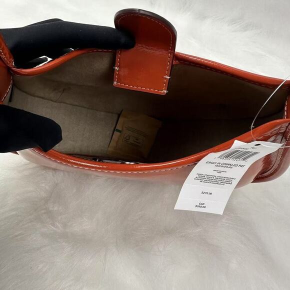 Coach Ergo Shoulder Bag In Coachtopia Leather Orange CQ003 Rainbow NWT - Picture 6 of 7